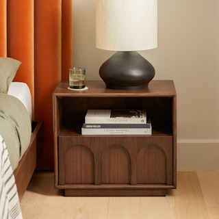 Prima 1-Drawer Nightstand - Walnut