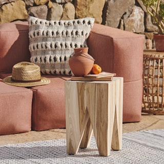 Tana Outdoor Stool - Natural Teak