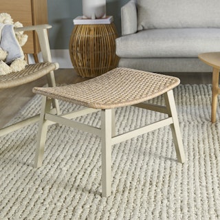 Reni 24.25" Outdoor Ottoman - Brushed Taupe