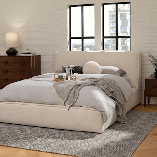 Cigar Queen Storage Bed - Ankara Ivory