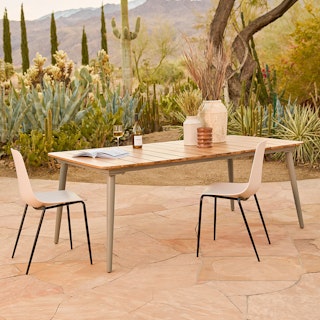 Latta Outdoor Dining Table for 6 - Beach Sand