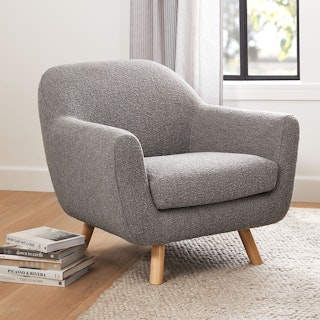 Gabriola 34" Lounge Chair - Gray Bouclé