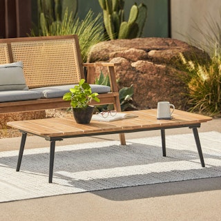 Latta 51" Outdoor Coffee Table - Slate Gray