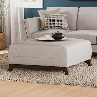 Ceni 35" Ottoman - Chalk Gray