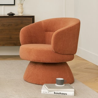 Makeva 31" Swivel Lounge Chair - Anise Brown