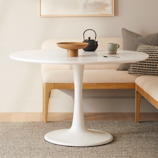 Hendrick 47.25" Dining Table - White