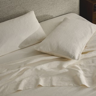 Alto King Linen Sheet Set - Ivory White