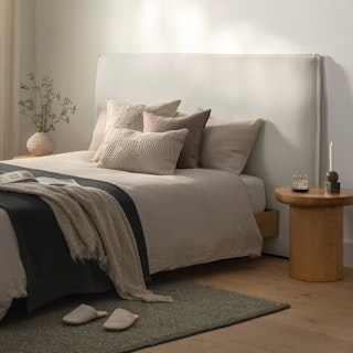 Saba Queen Slipcover Headboard - Boulevard White