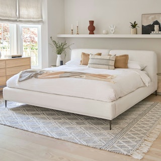 Abisko King Bed - Quartz White