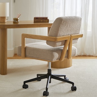 Aquila Office Chair - Sandstone Wool Bouclé