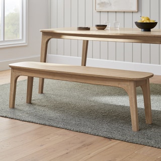Plumas 60" Bench - White Oak