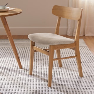 Ecole Dining Chair - Oak and Welsh Taupe