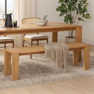Dako 61" Bench - Natural Oak