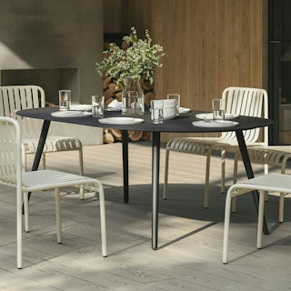 Ballo 78.5" Outdoor Dining Table - Black