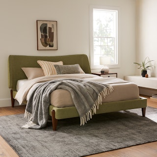 Uden Queen Bed - Light Willow Green