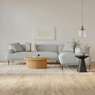 Abisko 113" Right L-Shaped Sectional - Welsh Gray