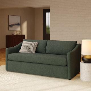 Landry 72" Loveseat - Green Wool Bouclé
