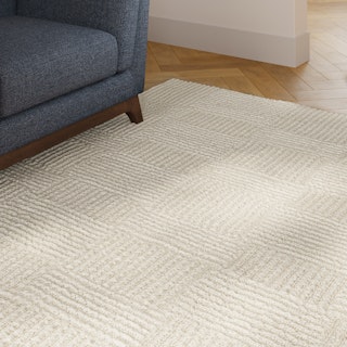 Clyde 5 x 8 Wool Rug - Textured Ivory