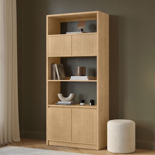 Kouva 36" Modular Bookcase - Natural Oak