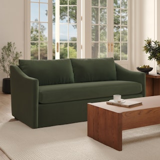 Landry 72" Velvet Loveseat - Hale Fir Green