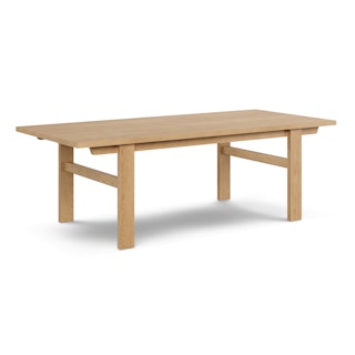 Gina 88.5" - 112" Extendable Dining Table - White Oak
