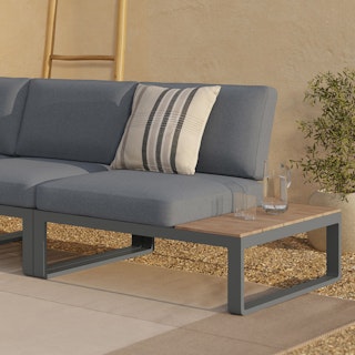 Kezia 40" Outdoor Right Side Module - Whale Gray